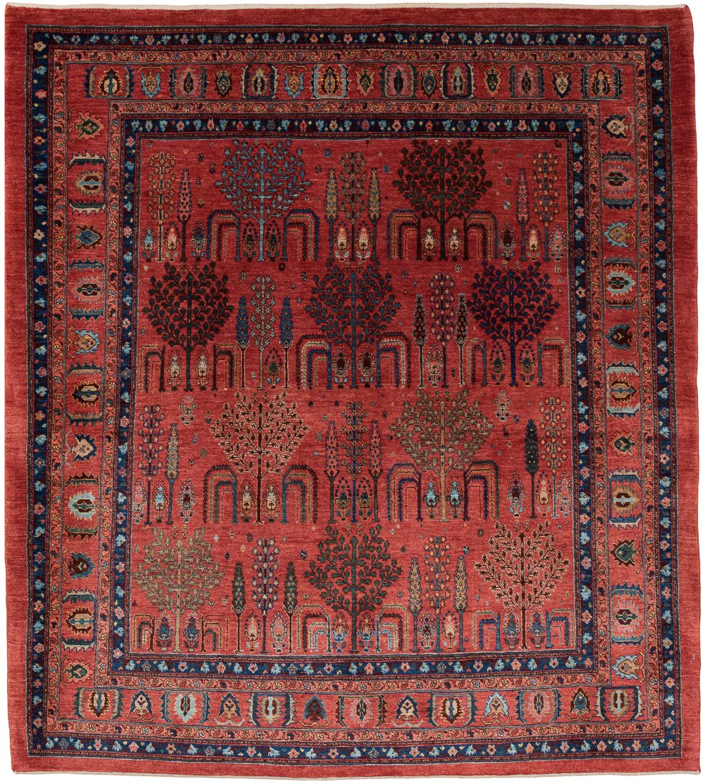 Persian Khamsehbaf Handwoven Village Rug