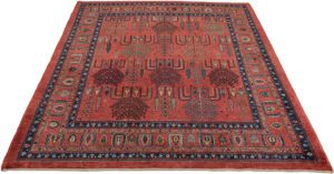 Persian Khamsehbaf Handwoven Village Rug