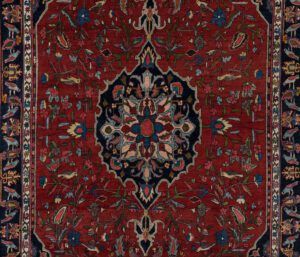 40473-Antique_Persian_Halvai_Bidjar_Fine_Handwoven_Rug-5'2''x8'5''-Persia-1-Center