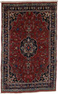 Antique Persian Halvai Bidjar rug