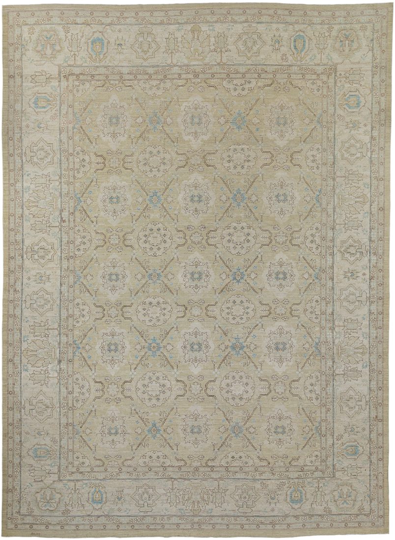 Afghan Agra Antique Reproduction Handwoven Rug