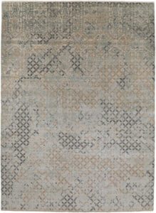 Heirloom Modern Handwoven Wool and Silk Rug