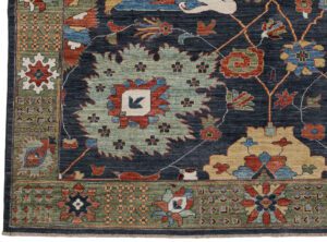 54554_BTR002A-Palmette_Transitional_Handwoven_Tribal_Rug-7'10''x9'11''-Afghanistan-1-Border