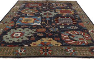 Afghan Palmette Transitional Handwoven Tribal Rug