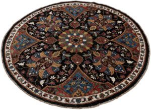 Afghan Farahan Handwoven Tribal Round Rug