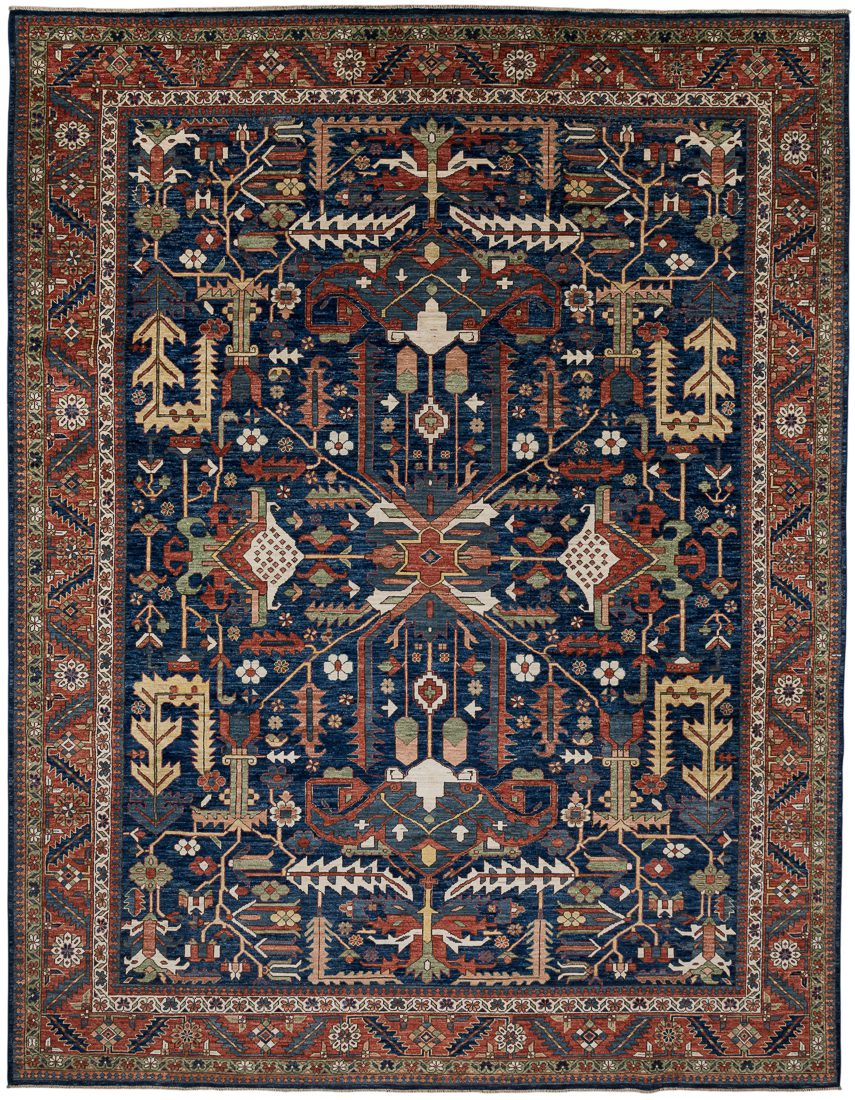 Afghan Serapi Handwoven Tribal Rug