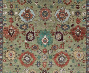 54567_BTR002A-Harshang_Transitional_Handwoven_Tribal_Rug-8'10''x11'7''-Afghanistan-1-Center