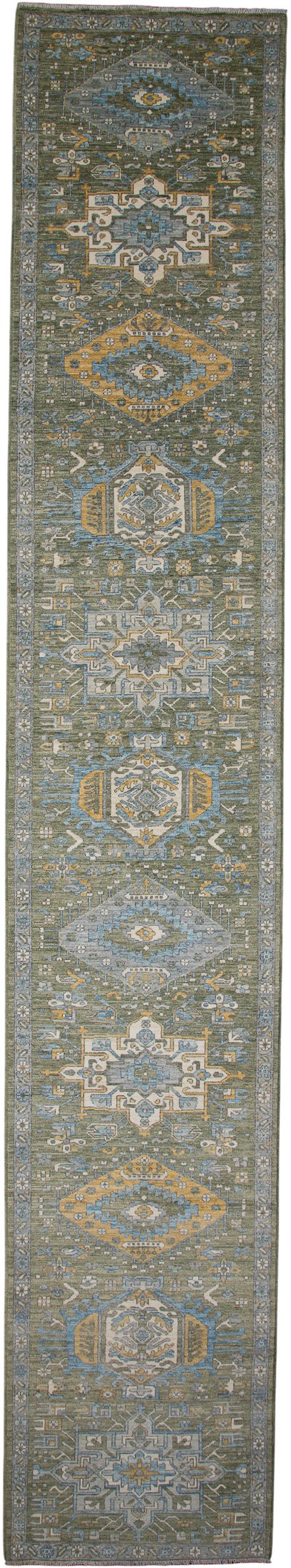 Afghan Karaja Transitional Handwoven Tribal Rug