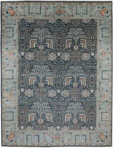 Afghan Bakshaish Cypress Transitional Handwoven Tribal Rug
