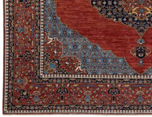 54570_BTR002A-Farahan_Very_Fine_Handwoven_Tribal_Rug-10'0''x10'2''-Afghanistan-1-Border