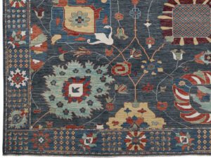 54572_BTR002A-Palmette_Transitional_Handwoven_Tribal_Rug-8'0''x13'9''-Afghanistan-1-Border