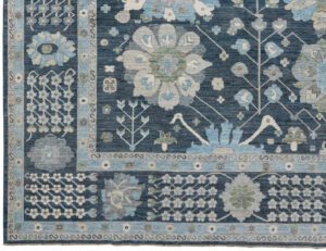 54574_BTR002A-Kurd_Blossom_Transitional_Handwoven_Tribal_Rug-8'11''x11'2''-Afghanistan-1-Border