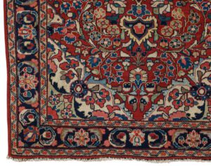 35807-Antique_Persian_Sarouk_Handwoven_Rug-4'5''x6'11''-Persia-1-Border
