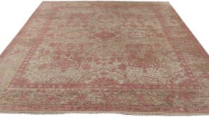 Transitional Wool and Silk Hand knotted Rug