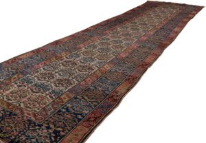 Antique Senneh Kurd Persian Handwoven Runner Rug