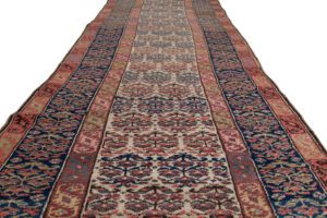 Antique Senneh Kurd Persian Handwoven Runner Rug