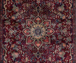 25308-Persian_Bidjar_Fine_Handwoven_Vintage_Rug-7'4''x10'3''-Iran-1-Center