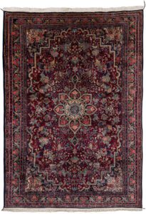 Fine Persian Bidjar Vintage Handwoven Rug