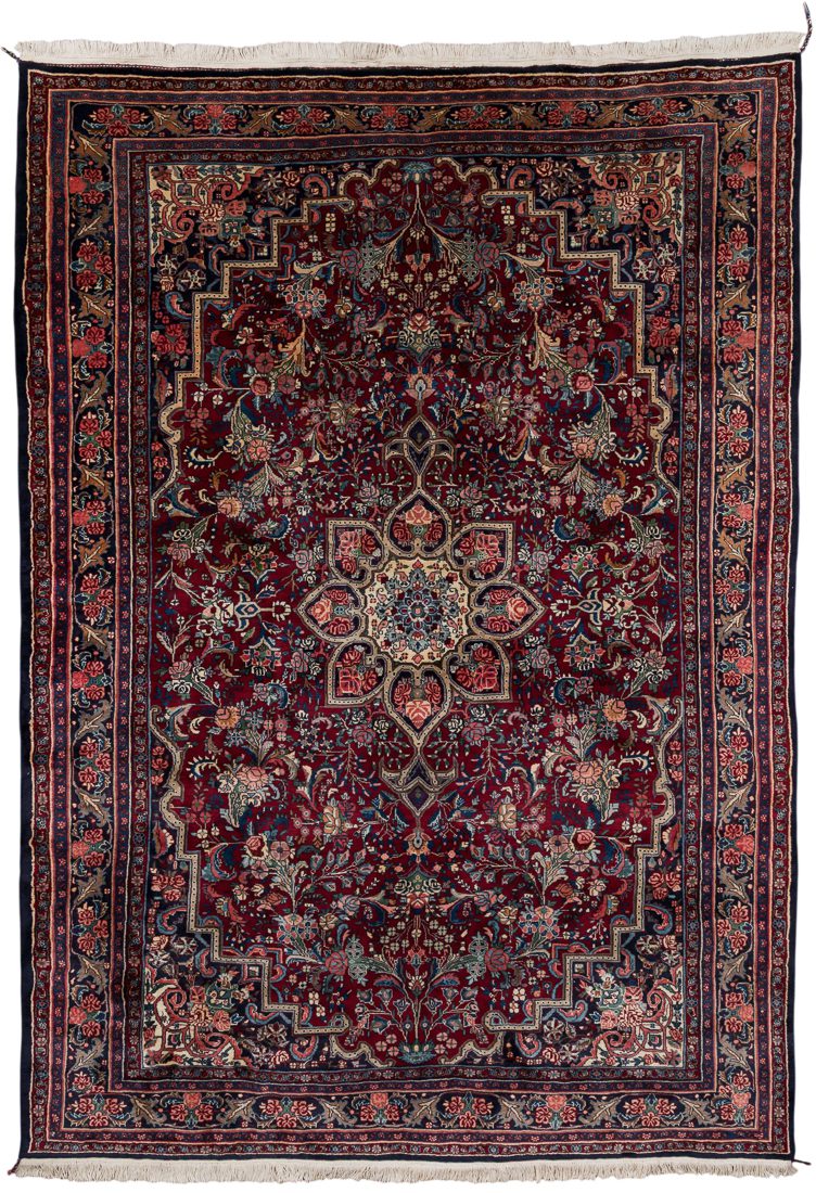 Fine Persian Bidjar Vintage Handwoven Rug