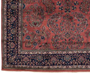31889-Fine_Antiqued_Sarouk_Handwoven_Rug-5'8''x7'8''-India-1-Border