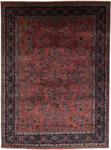 Fine Indian Sarouk Handwoven Heirloom Rug