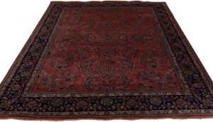 Fine Indian Sarouk Handwoven Heirloom Rug