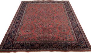 Fine Indian Sarouk Handwoven Heirloom Rug