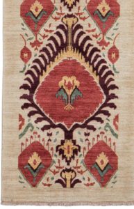36217-Ikat_Fine_Luxe_Textile_Handwoven_Rug-2'8''x10'0''-Afghanistan-1-Border