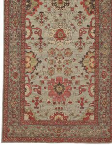 37630-Bakshaish_Transitional_Luxe_Tribal_Handwoven_Rug-4'10''x14'4''-Afghanistan-1-Border