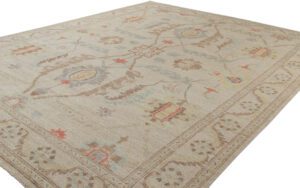 Afghan Angora Oushak Handwoven Tribal Rug